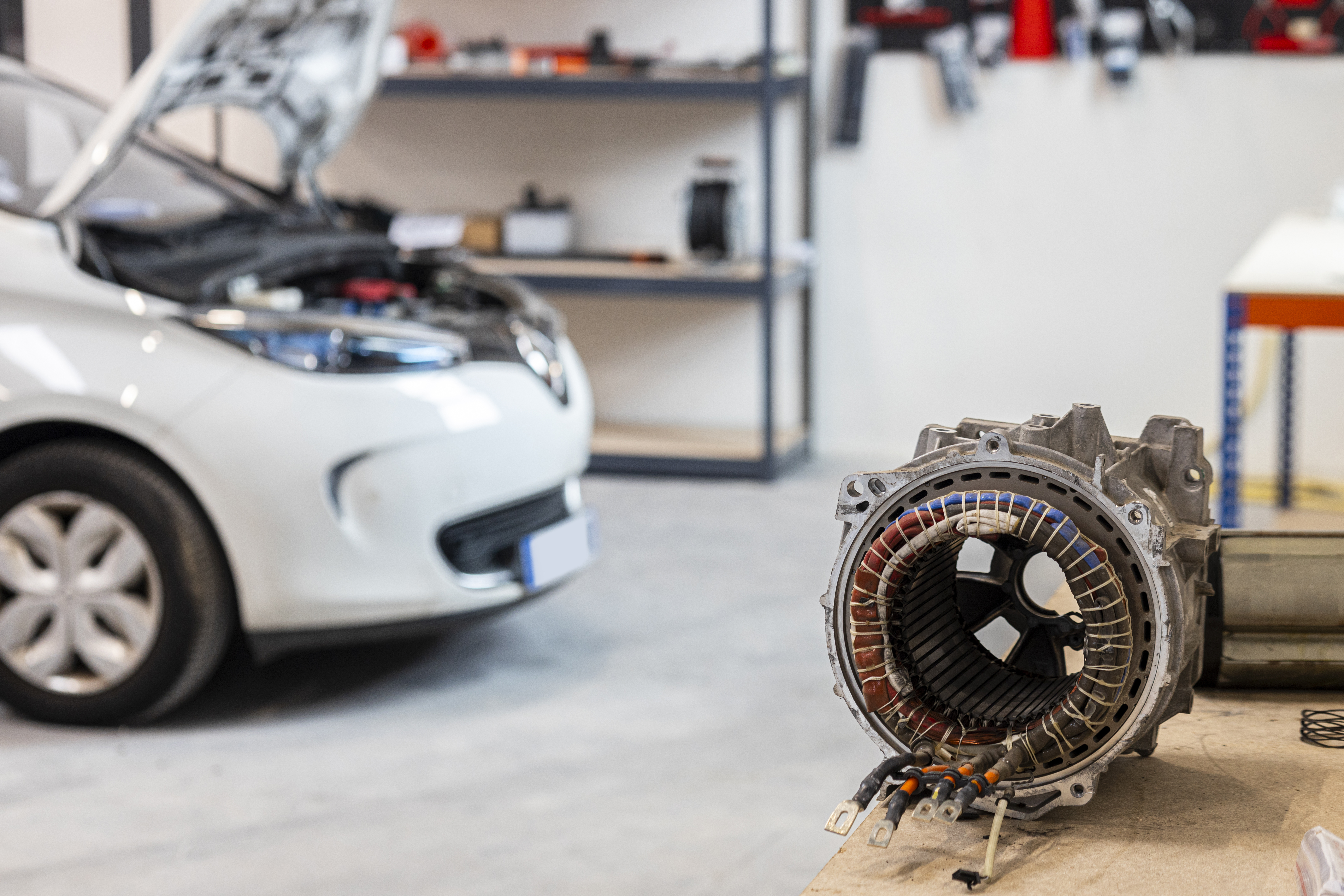 Véhicule électrique ou hybride en diagnostic
